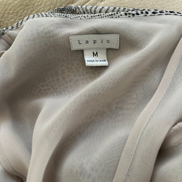 Vintage Lapis Silk Animal Print & Sequin Maxi Dress - Picture 9 of 9